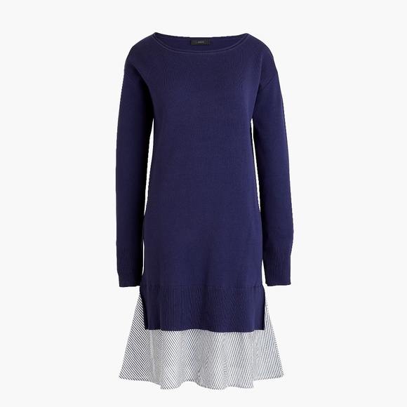 NWT J Crew Small Sweater Dress with Ruffle Hem. - Picture 3 of 5
